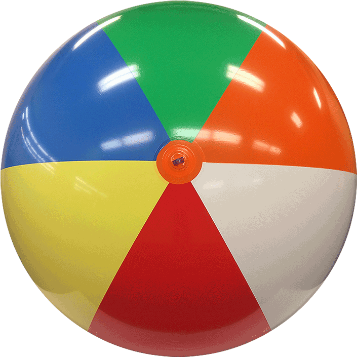 Real Beach Ball Transparent Png (gold, gray, black, silver, salmon)