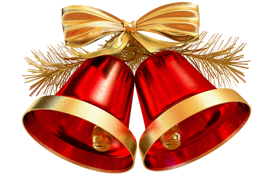 Real Christmas Bell Png Photos (black, maroon, red)