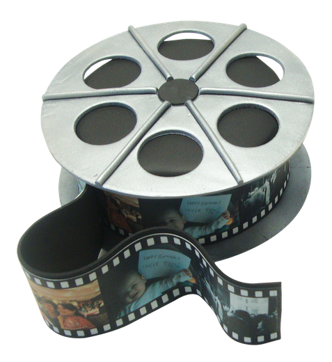 Real Film Reel Transparent Png (lavender, gray, silver, black)