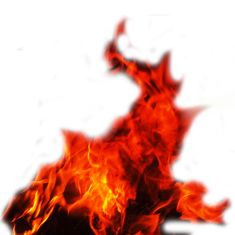 Real Fire Png Image (black)