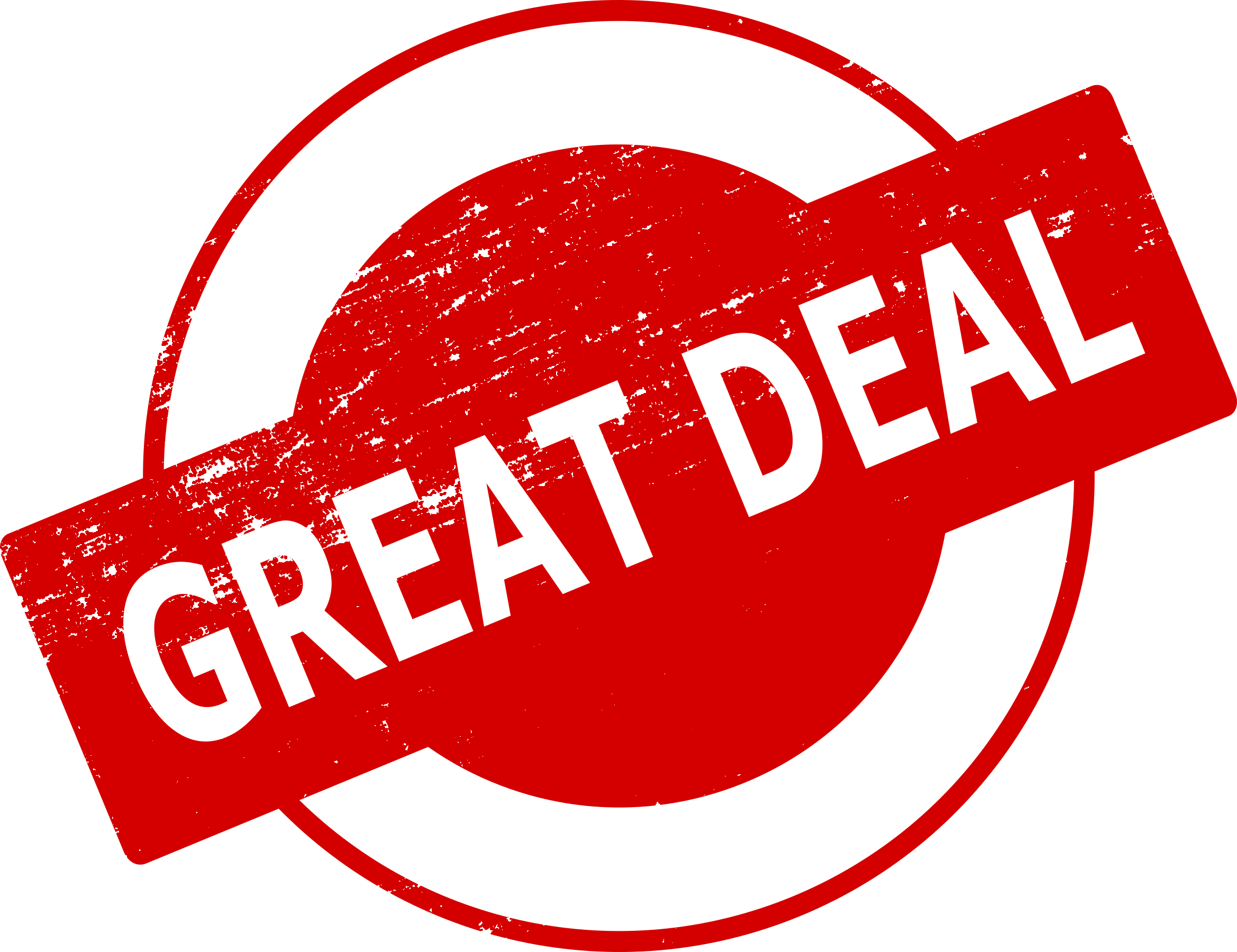 Deal Png Transparent Image (black, red)