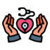 Healt Care Hands Doctor Heart Icon Free Nobackground Png Icon Download (gray, salmon, black)