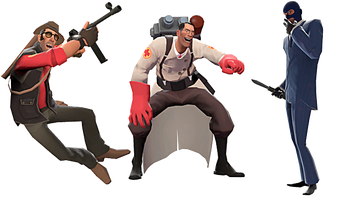 Team Fortress 2 Png Free Download (black, gray, silver, white)