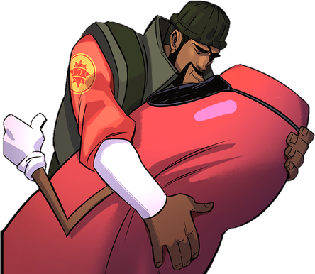 Team Fortress 2 Transparent Png (black, gray, salmon, white)