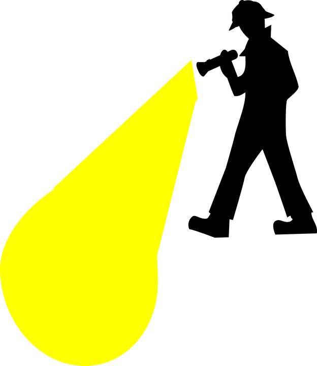 Beam Vector Flashlight Transparent Png (yellow, black, gold)