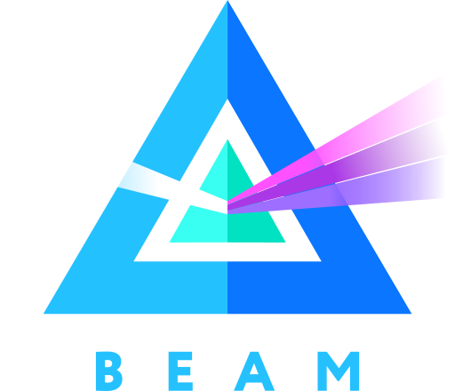 Beam Cryptocurrency Logo Icon Free Transparent Png Icon Download (greenish blue, blue, white, navy, black)