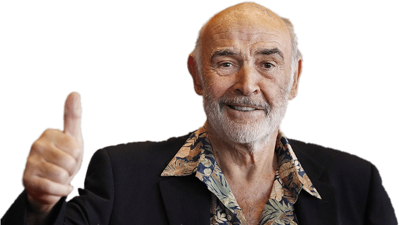 Sean Connery Png Isolated Hd (black)