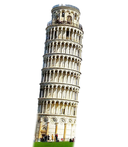 Leaning Tower Of Pisa Png Background Image (beige, indigo, black)