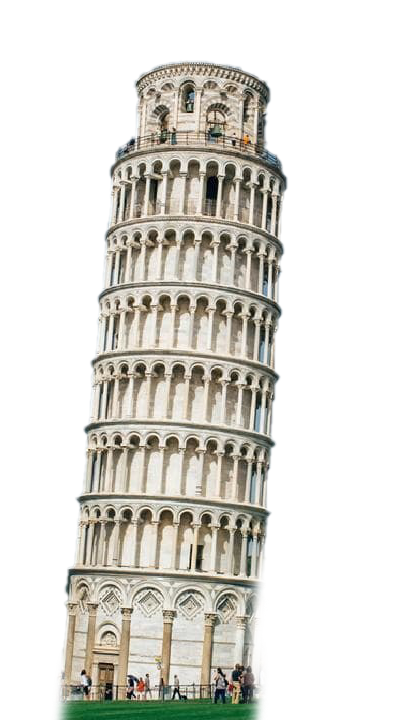 Leaning Tower Of Pisa Png Clipart (white, silver, beige)