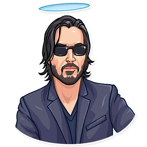 Keanu Reeves Download Png Image (gray, pink, indigo)