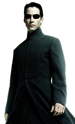 Keanu Reeves Matrix Transparent Png (black)