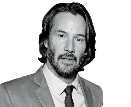 Keanu Reeves Png File (gray, black)