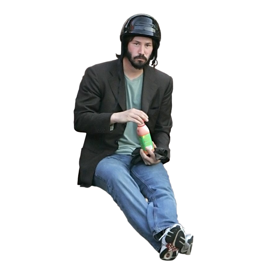 Keanu Reeves Png Hd (white, black)