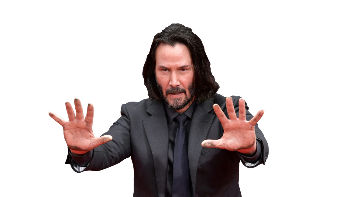 Keanu Reeves Png Image (indigo, black)