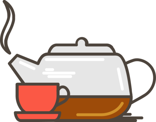 Teapot Hot Drink Cup Icon Free Png Icon Download (olive, indigo, black, lavender, chocolate)