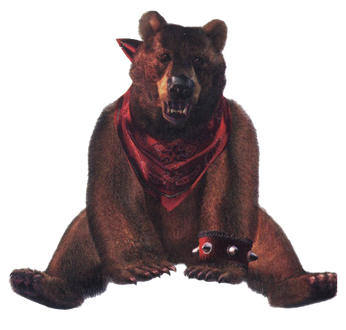 Bear Kuma Tekken Png Hd (black, indigo)