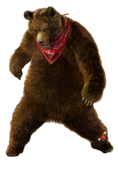 Bear Kuma Tekken Png Image (black)