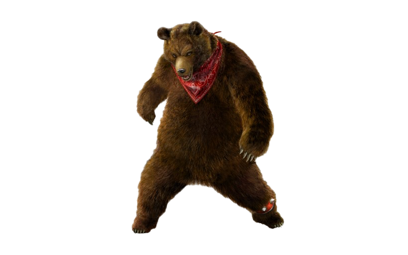 Bear Kuma Tekken Png Photos (black, white)