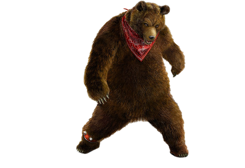 Bear Kuma Tekken Png Pic (black)