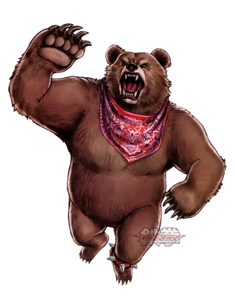 Bear Kuma Tekken Png Picture (black)