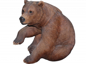 Bear Png 6 300X225 (black, gray)