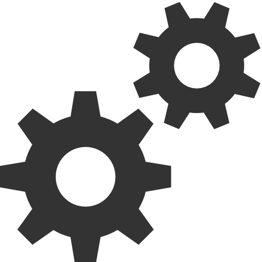 Gear Png File (black, white)