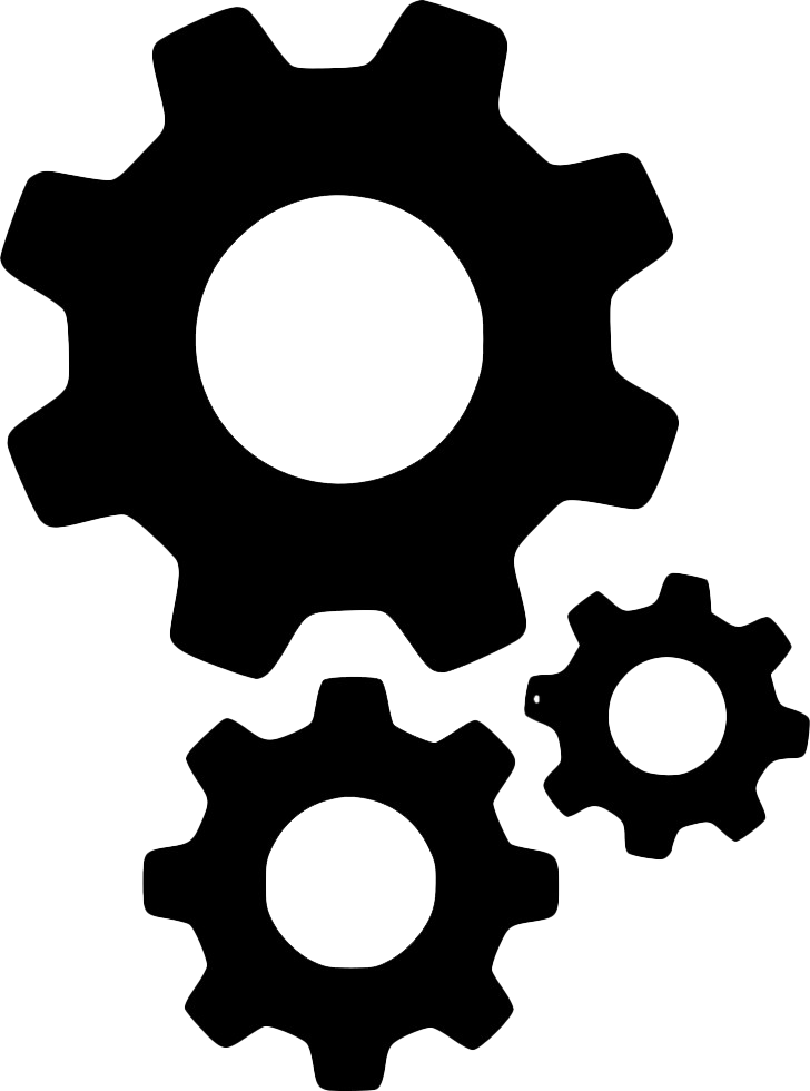 Gear Png Image (black, lavender, white)