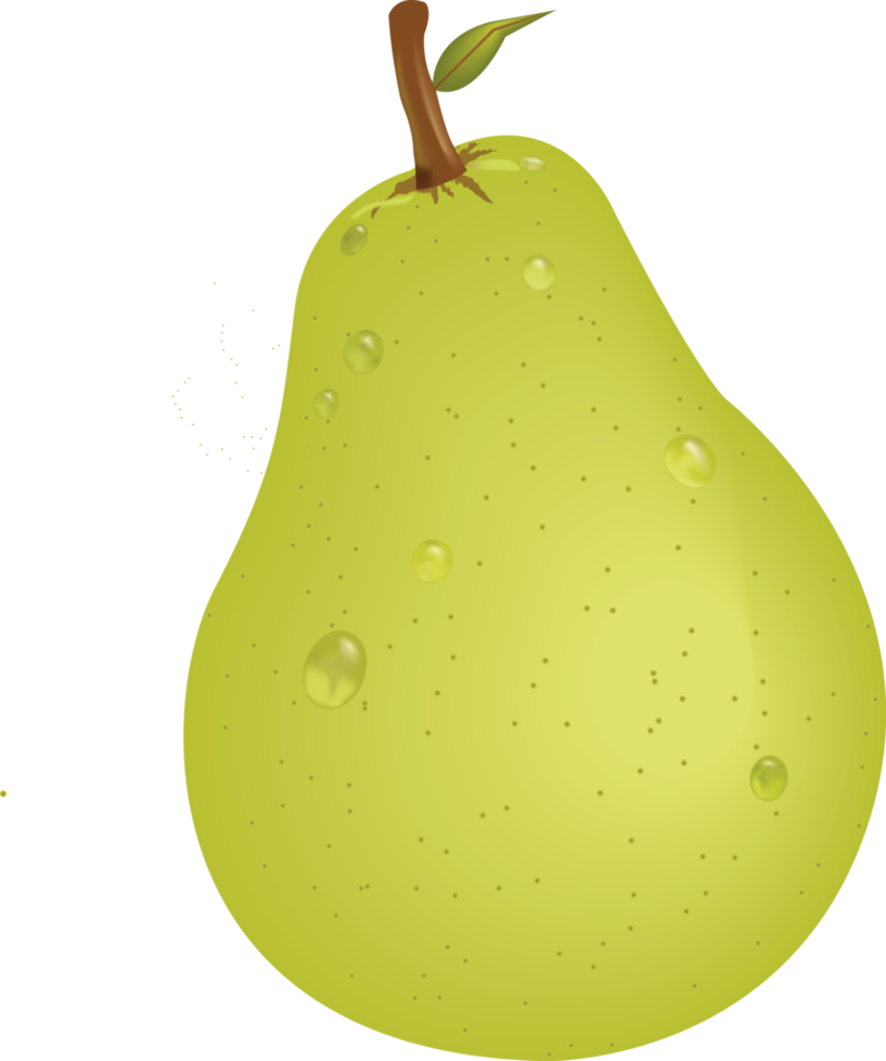 Pear Vector Png (black, silver, gold)