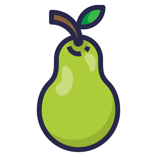 Pear Food Fruit Icon Free Png Icon Download (olive, silver, indigo, black, gold)