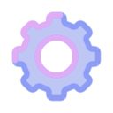 Gear Icon Free Png Icon Download (silver, white, black, plum, lavender)