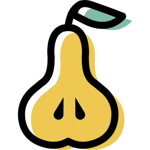 Pear Icon  Free Png Icon Download (silver, gold, salmon, black)