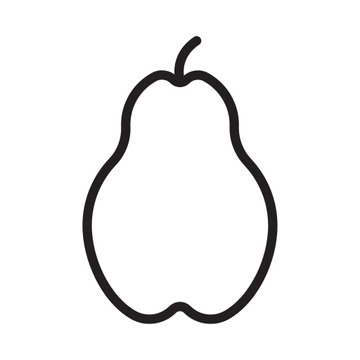 Pear Icon Free Png Icon Download Path (black, white)