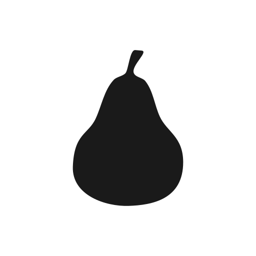 Pear Icon Pngpath Free Png Icon Download (black)