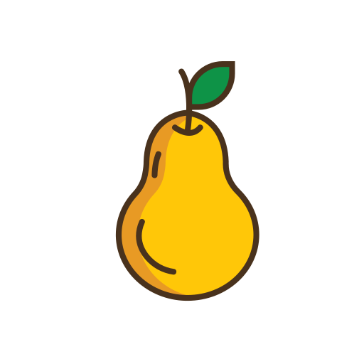 Pear Pngpath Free Nobackground Png Icon Download (teal, gold, black, orange)