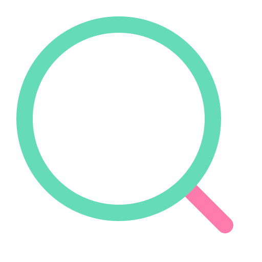 Search Blue Pink Find Zoom Icon Free Png Icon Download (salmon, black, mint)