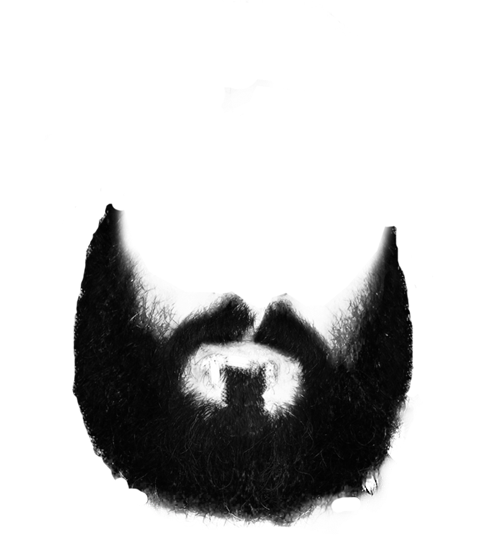 Beard Clip Art Black And White Png (white, black, indigo)