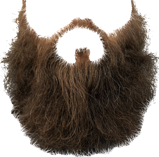 Beard Clip Art Transparent Png (white, black)