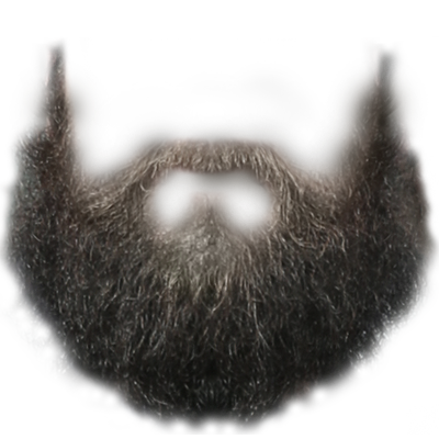 Beard Png (white, lavender, black)