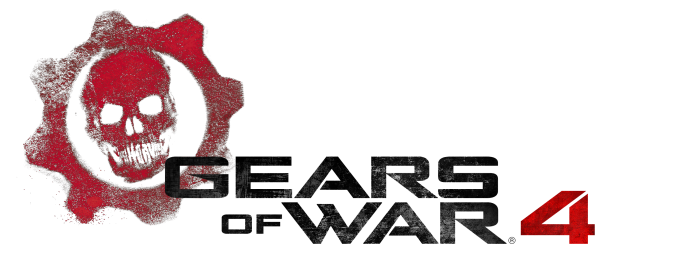 Gears Of War Logo Png Clipart (black)