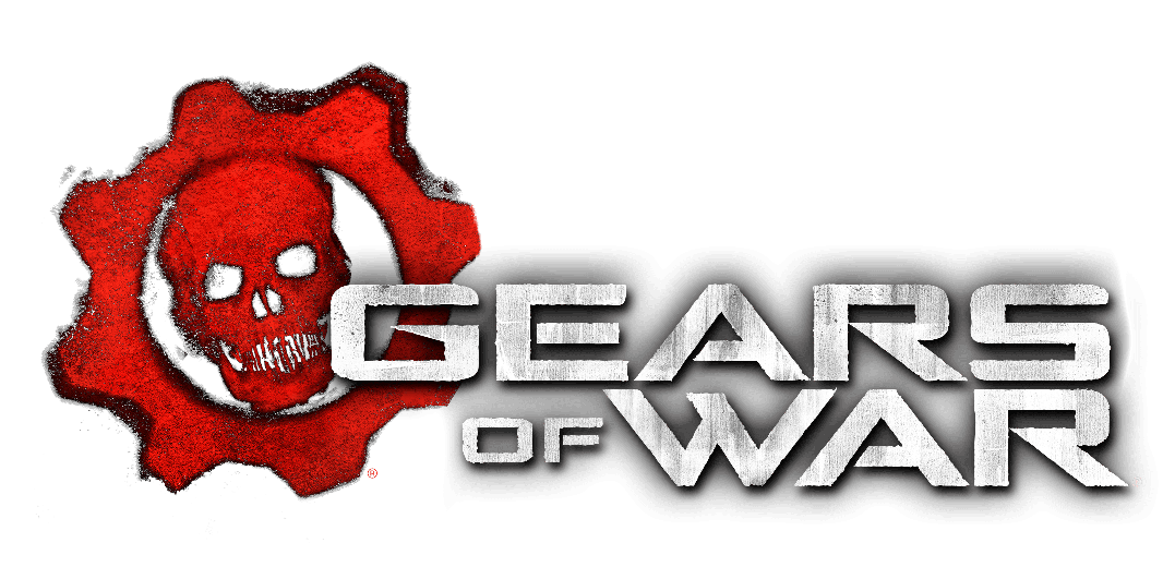 Gears Of War Logo Png Pic (black, white, gray, green)