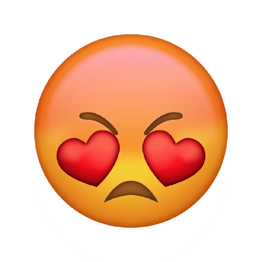 Heart Anger Emoji Png Clipart (black, pink, salmon)