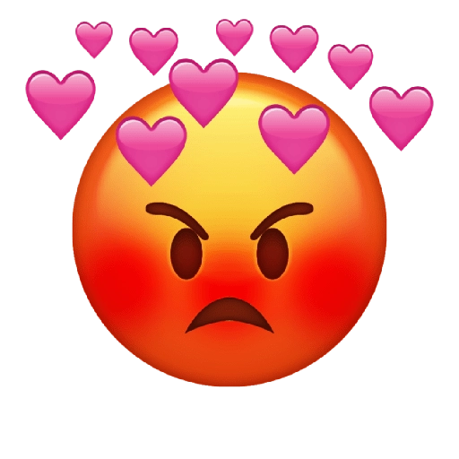 Heart Anger Emoji Png Transparent Hd Photo (black, gold, red, salmon)