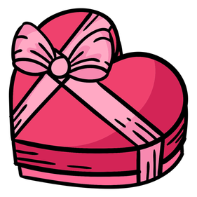 Heart Box Png Clipart (salmon, chocolate, pink, black, plum)