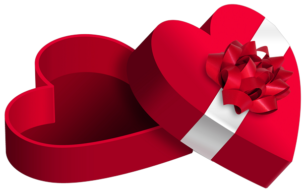 Heart Box Png Image (red, lavender, maroon, black, white)