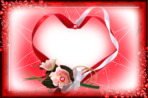 Heart Frame Png Free Download (black, red)