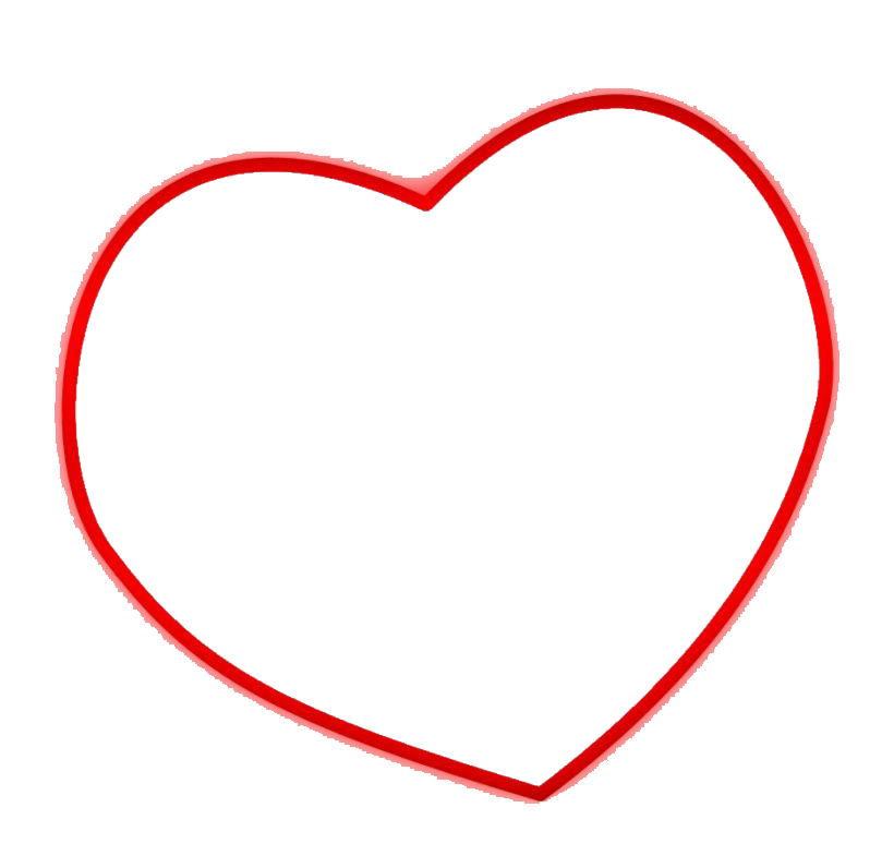 Heart Frame Png Image (red, white)