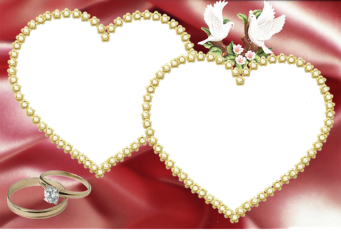 Heart Frame Transparent Images Png (black, maroon)