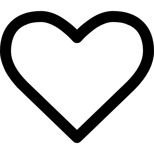 Heart Outline Png Hd Image (gray, black, lavender, white)