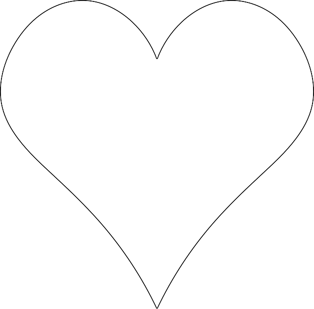 Heart Outline Png Images (white, silver)