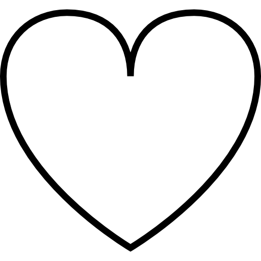 Heart Outline Png Picture (black, gray, white)